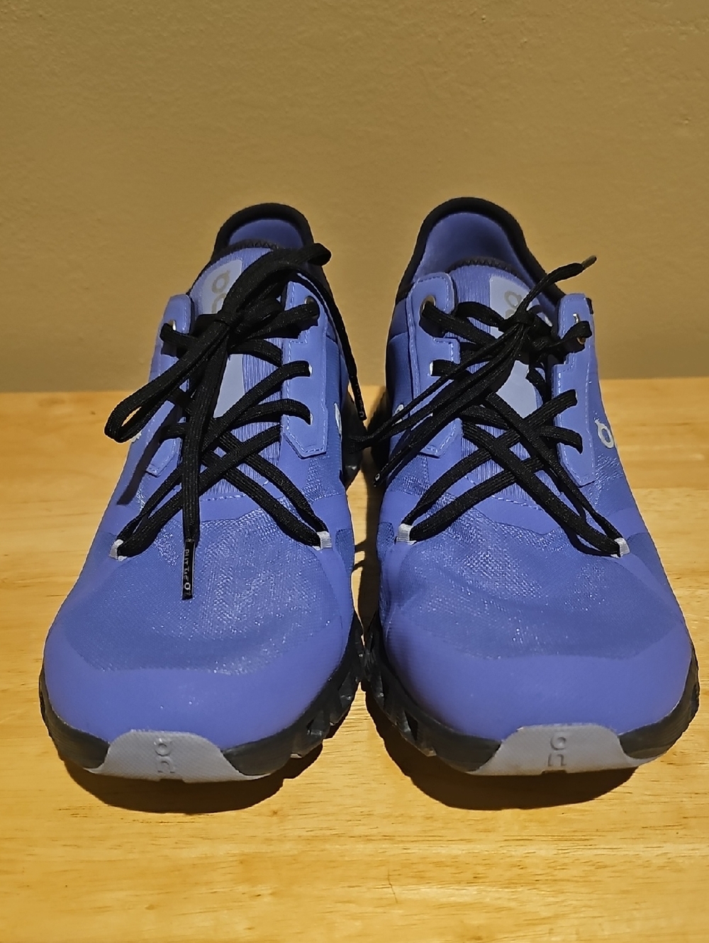 On Running Periwinkle Trail Running Shoes with Black Laces